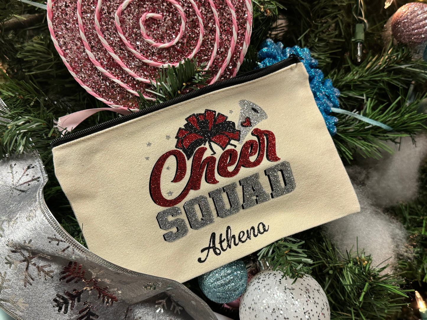 Personalized Cheer Makeup Bag